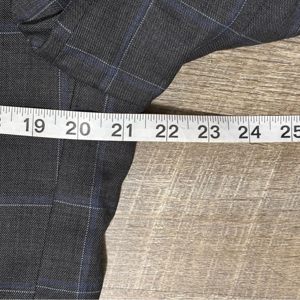 BROOKS BROTHERS Explorer Regent Fit Blazer 40L Gray Plaid Two Button Window Pane - Picture 10 of 11